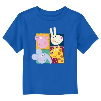 Toddler's Peppa Pig Friends Embroidery Graphic T-Shirt 