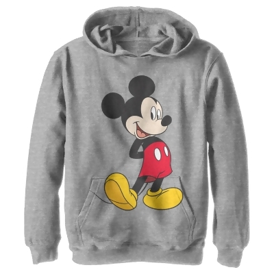 Boy's Mickey & Friends Smiling Mickey Mouse Portrait Pullover Hoodie 