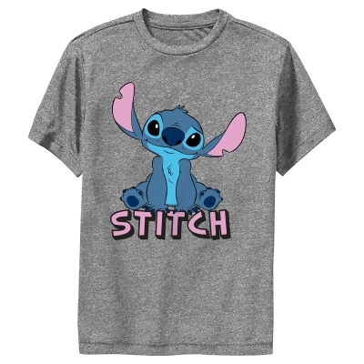 Boy's Lilo & Stitch Sitting Cute Stitch Performance T-Shirt 