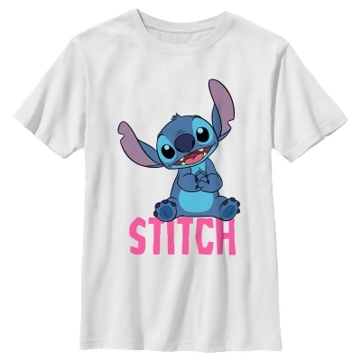 Boy's Lilo & Stitch Sitting Cute Graphic T-Shirt 