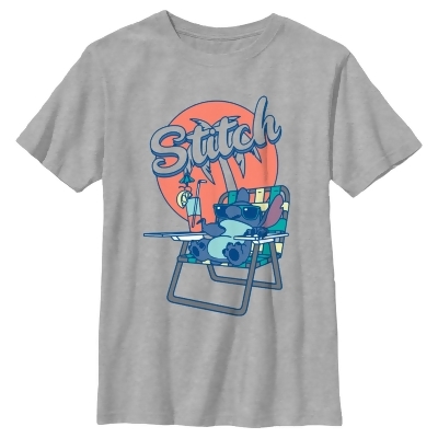 Boy's Lilo & Stitch Orange Juice Stitch Graphic T-Shirt 