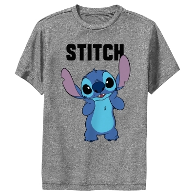 Boy's Lilo & Stitch Bashful Portrait Stitch Performance T-Shirt 
