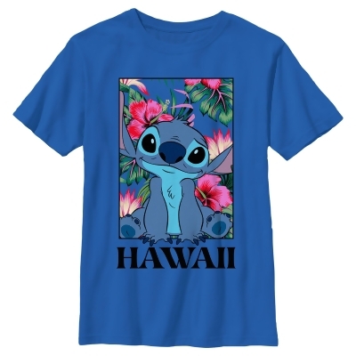 Boy's Lilo & Stitch Tropical Hawaii Poster Graphic T-Shirt 