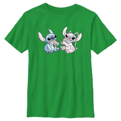 Boy's Lilo & Stitch Ice Cream Couple Graphic T-Shirt 