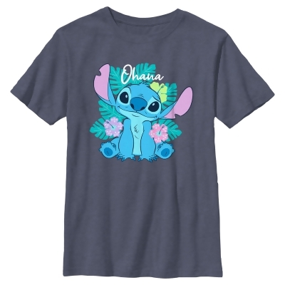 Boy's Lilo & Stitch Tropical Ohana Stitch Graphic T-Shirt 