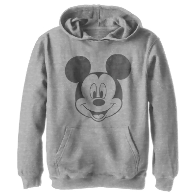 Boy's Mickey & Friends Smiling Mickey Mouse Distressed Pullover Hoodie 