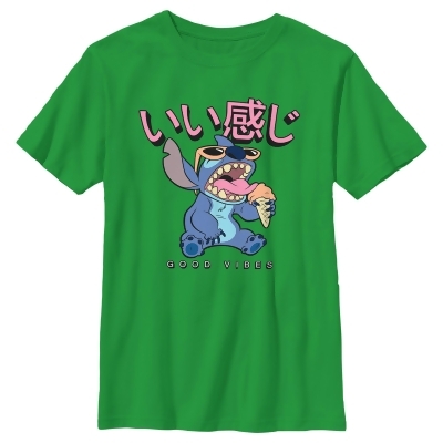 Boy's Lilo & Stitch Good Vibes Snack Eater Graphic T-Shirt 