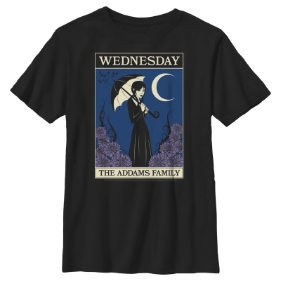 Boy's Wednesday The Addams Family Card Graphic T-Shirt 