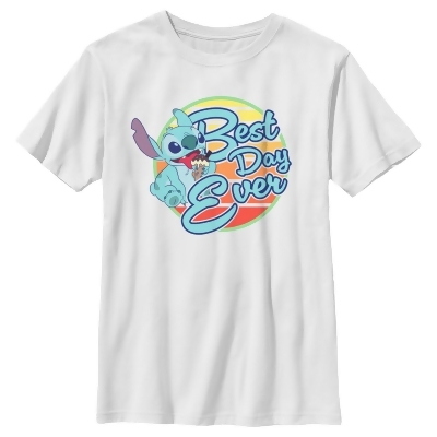 Boy's Lilo & Stitch Best Day Ever Stitch Graphic T-Shirt 