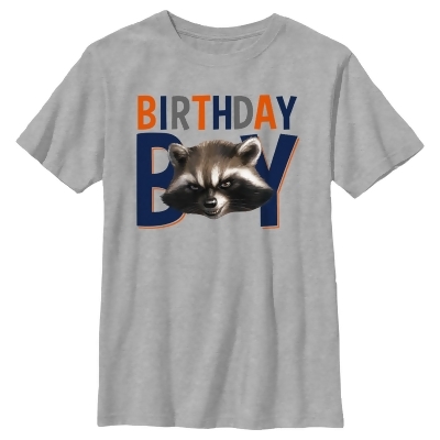 Boy's Guardians of the Galaxy Birthday Boy Rocket Raccoon Graphic T-Shirt 