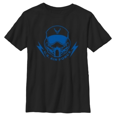 Boy's United States Air Force Blue Helmet Graphic T-Shirt 