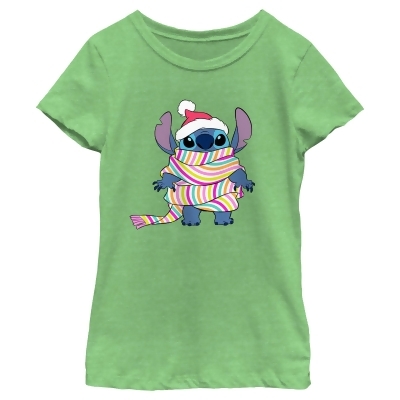 Girl's Lilo & Stitch Wrapped in Scarf Graphic T-Shirt 