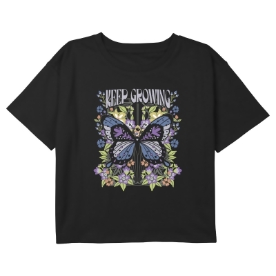 Girl's Lost Gods Keep Growing Monarch Butterfly Graphic T-Shirt 