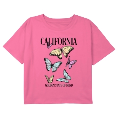 Girl's Lost Gods California Monarch Butterflies Graphic T-Shirt 