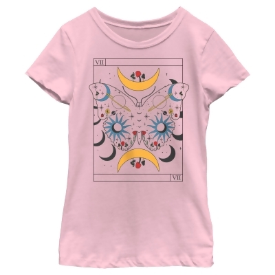 Girl's Lost Gods Celestial Butterfly Tarot Graphic T-Shirt 