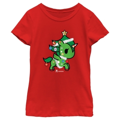 Girl's Tokidoki Christmas Evergreen Graphic T-Shirt 