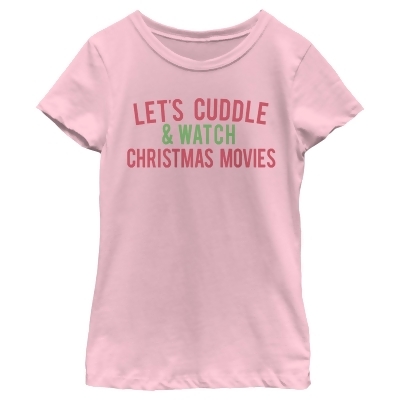 Girl's Lost Gods Cuddles & Christmas Movies Graphic T-Shirt 