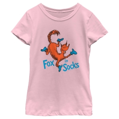 Girl's Dr. Seuss Fox in Socks Portrait Graphic T-Shirt 