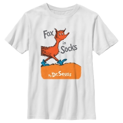 Boy's Dr. Seuss Fox in Socks Book Cover Graphic T-Shirt 