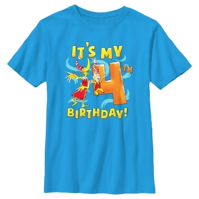 Boy's Dr. Seuss It's My 4th Birthday Graphic T-Shirt 