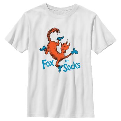 Boy's Dr. Seuss Fox in Socks Portrait Graphic T-Shirt 