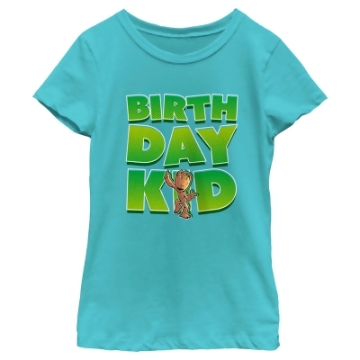Girl's Guardians of the Galaxy Birthday Kid Dancing Groot Graphic T-Shirt 