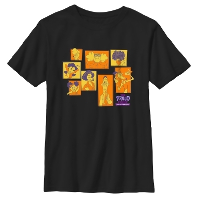 Boy's The Proud Family Orange Portraits Graphic T-Shirt 