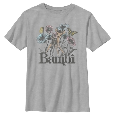 Boy's Bambi Floral Sketch Graphic T-Shirt 