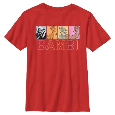Boy's Bambi Failine, Thumper & Flower Character Boxes Graphic T-Shirt 