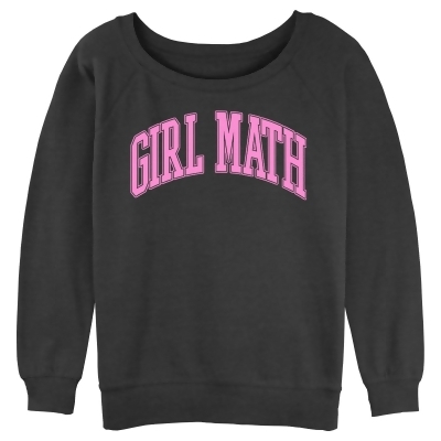 Junior's Lost Gods Girl Math Pink Collegiate Pullover Sweatshirt 