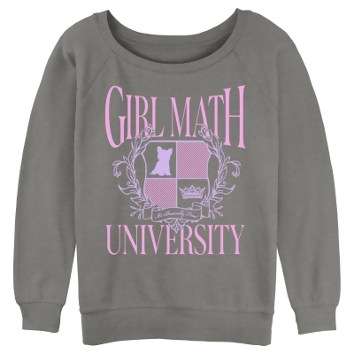 Junior's Lost Gods Girl Math University Pullover Sweatshirt 