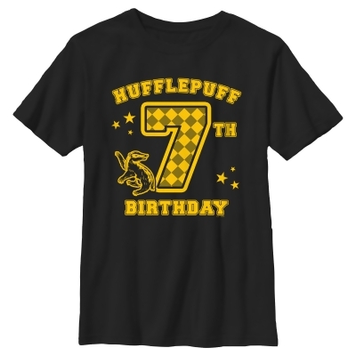 Boy's Harry Potter Hufflepuff 7th Birthday Graphic T-Shirt 