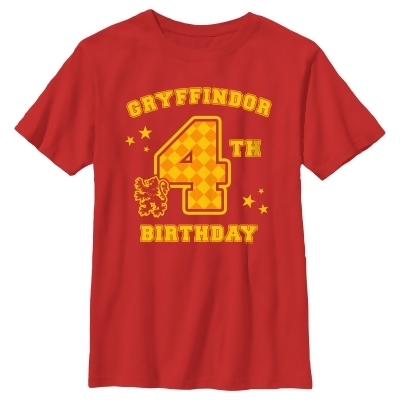 Boy's Harry Potter Gryffindor 4th Birthday Graphic T-Shirt 