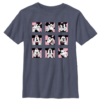 Boy's Mickey & Friends Retro Photo Grid Graphic T-Shirt 
