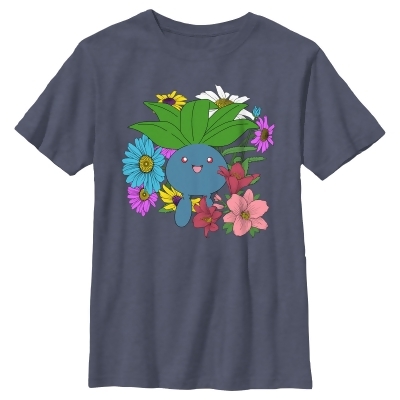 Boy's Pokemon Floral Oddish Graphic T-Shirt 
