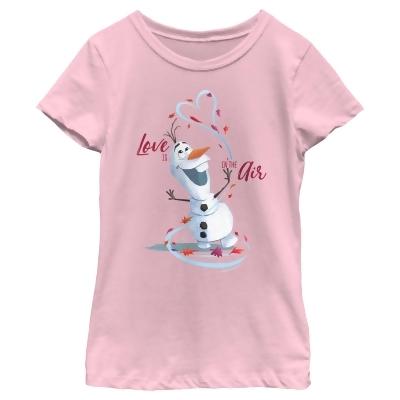 Girl's Frozen Love Is in the Air Olaf Graphic T-Shirt 