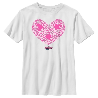 Boy's The Powerpuff Girls Valentine's Day Heart Silhouettes Graphic T-Shirt 
