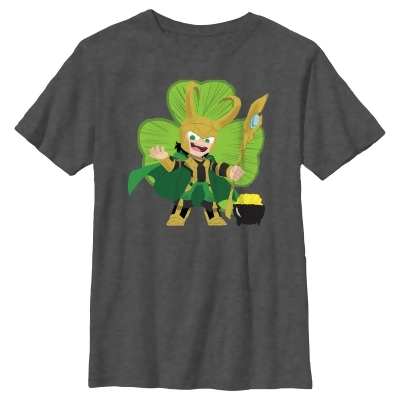 Boy's Marvel Shamrock Loki Graphic T-Shirt 