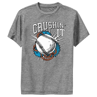 Boy's Lost Gods Crushin' It Baseball Performance T-Shirt 