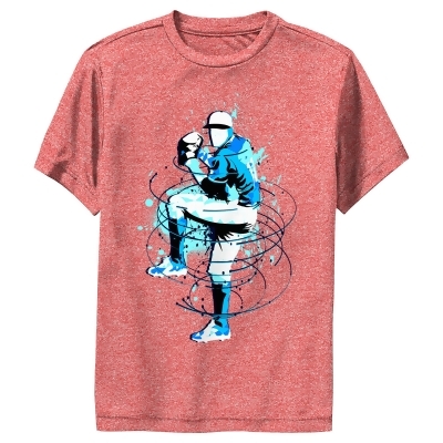 Boy's Lost Gods Baseball Pitcher Paint Splatter Performance T-Shirt 