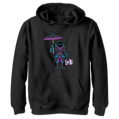 Boy's Fortnite Raven Float On Pullover Hoodie 