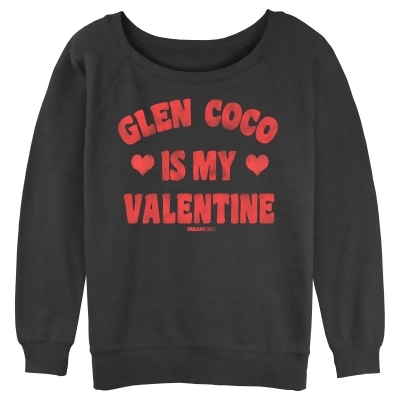 Junior's Mean Girls Distressed Glen Coco Is My Valentine Pullover Sweatshirt 