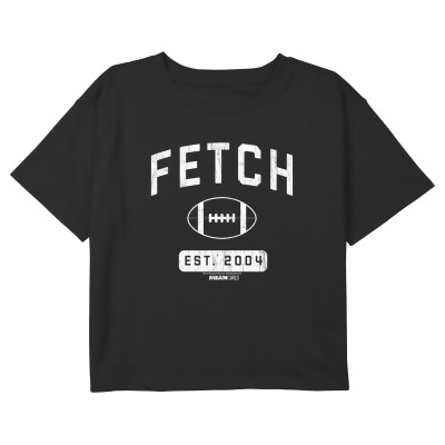 Girl's Mean Girls Distressed Fetch Football Graphic T-Shirt 