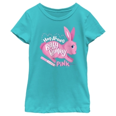 Girl's Crayola Easter Hop Along Baby Bunny Pink Graphic T-Shirt 