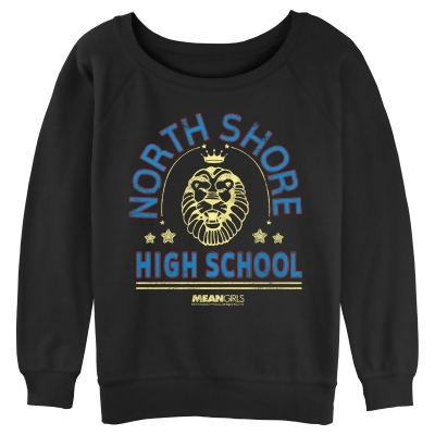 Junior's Mean Girls North Shore High School Logo Distressed Pullover Sweatshirt 