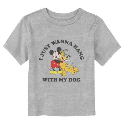 Toddler's Mickey & Friends I Just Wanna Hang With My Dog Graphic T-Shirt