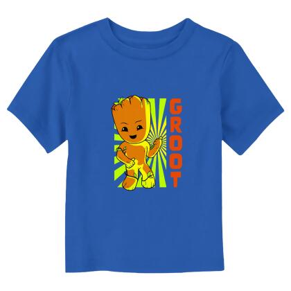 Toddler's Marvel: I Am Groot Chibi Groot Retro Poster Graphic T-Shirt