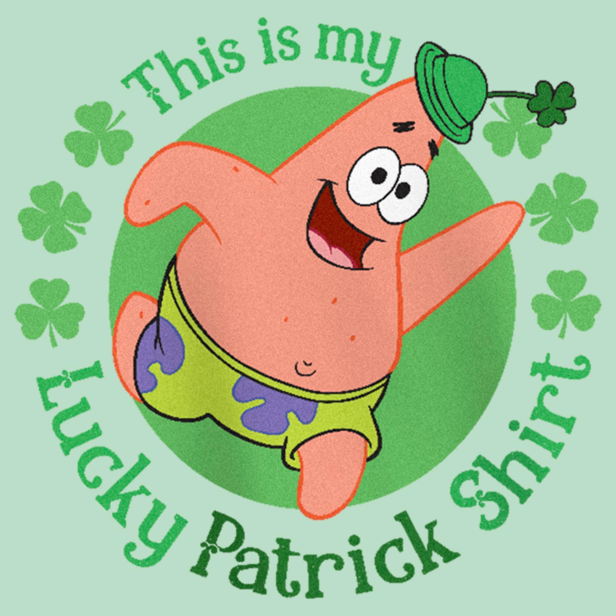 Girl's SpongeBob SquarePants St. Patrick's Day This is my Lucky Patrick Shirt Graphic T-Shirt alternate image