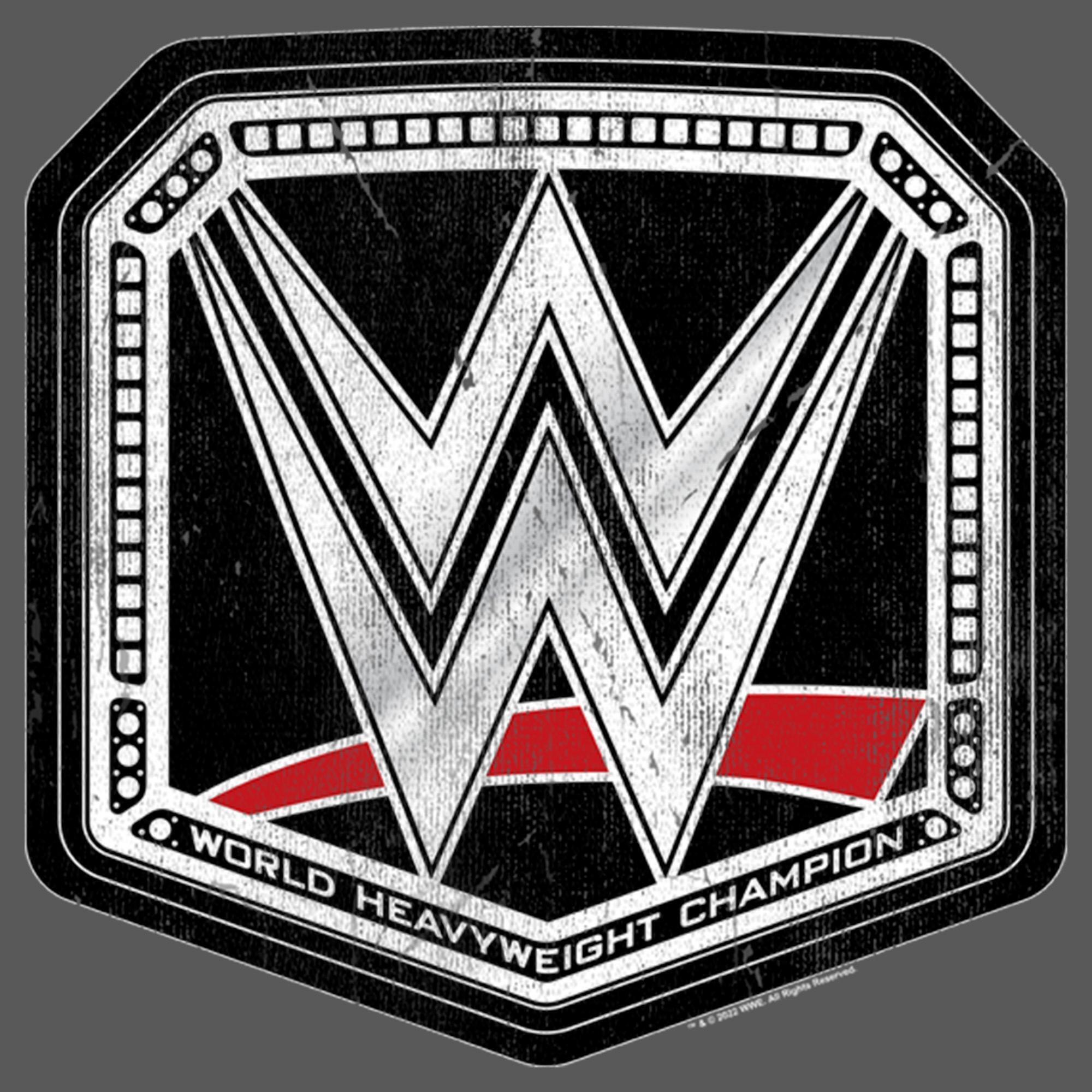 Girl's WWE World Heavyweight Champion Logo Graphic T-Shirt alternate image