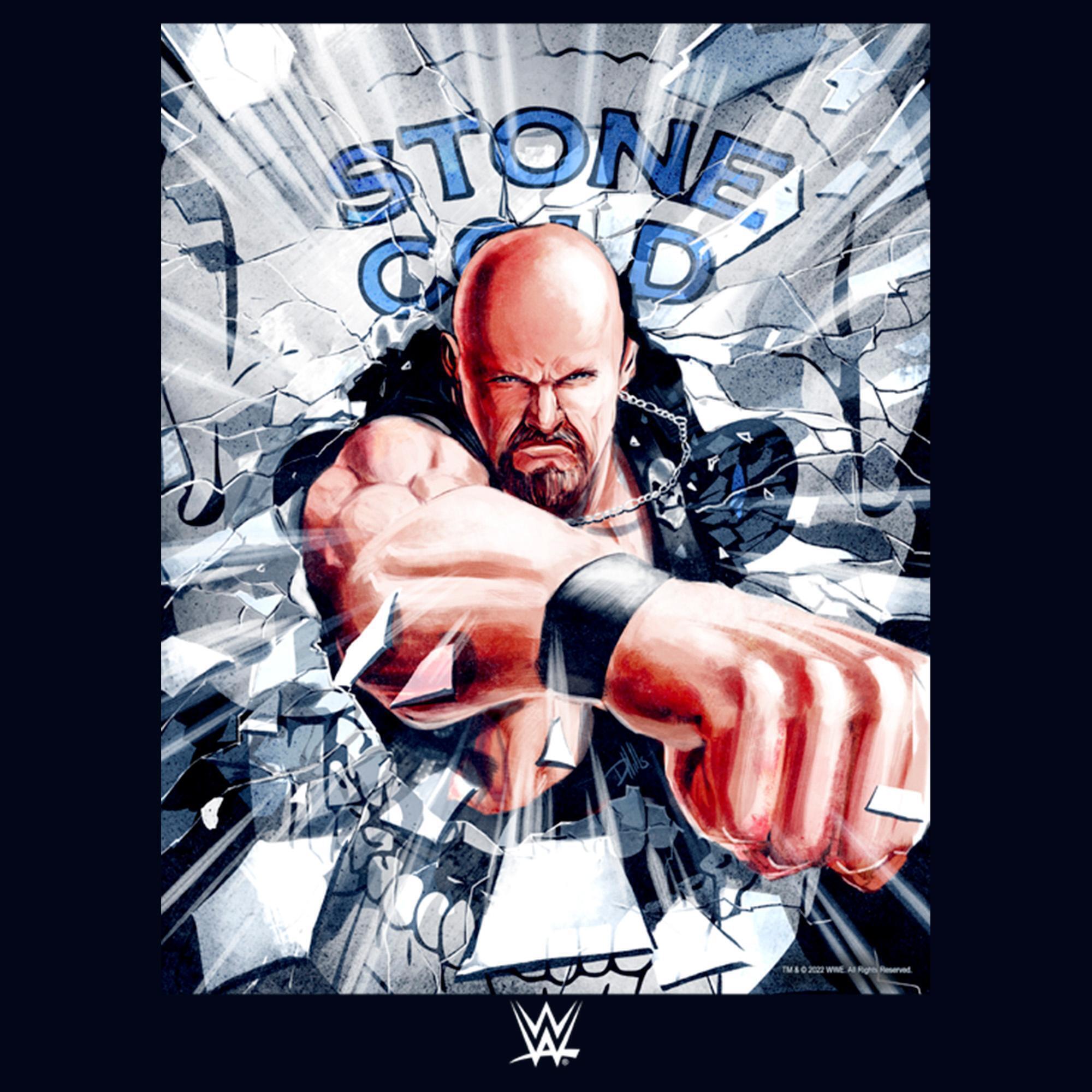 Girl's WWE Stone Cold Steve Austin Poster Graphic T-Shirt alternate image